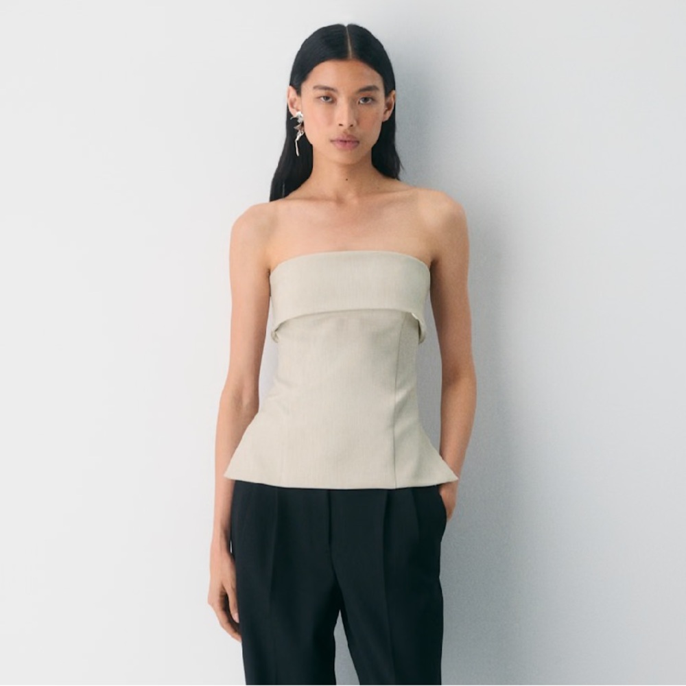 Aritzia Babaton Element Tube Top in Heather Matte Pearl | 8